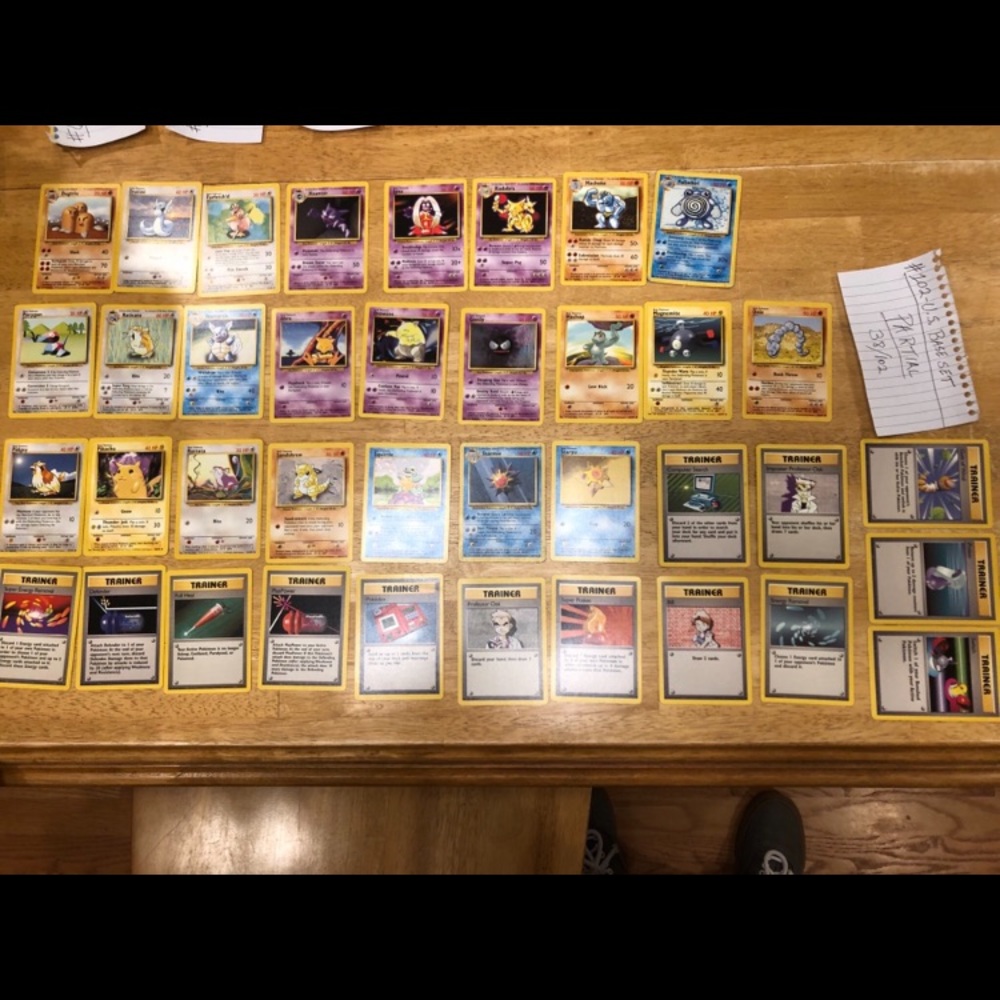 Vintage Original Pokémon Cards